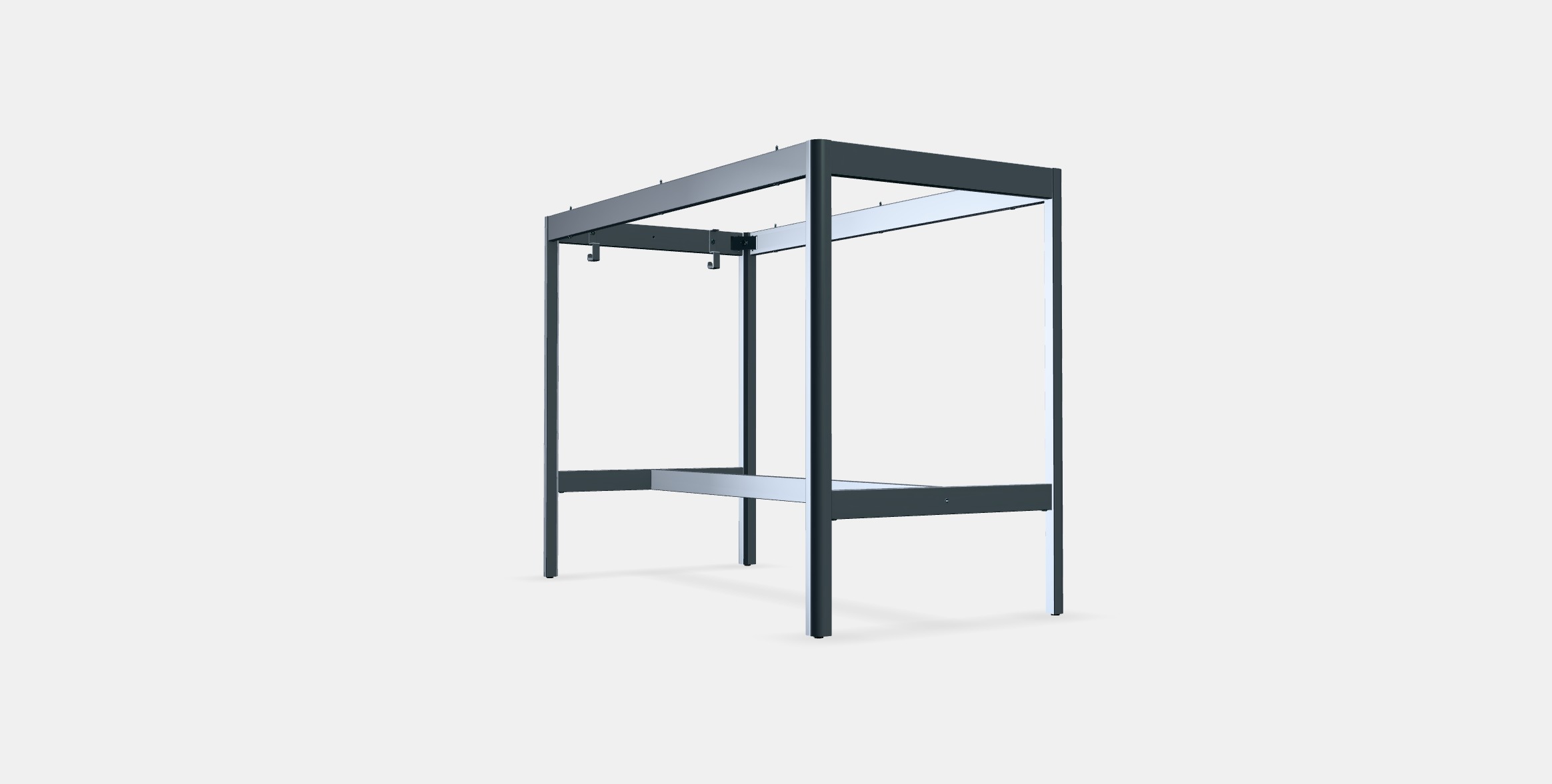 IDASEN Underframe for table top 2 Low-poly 3D model_3