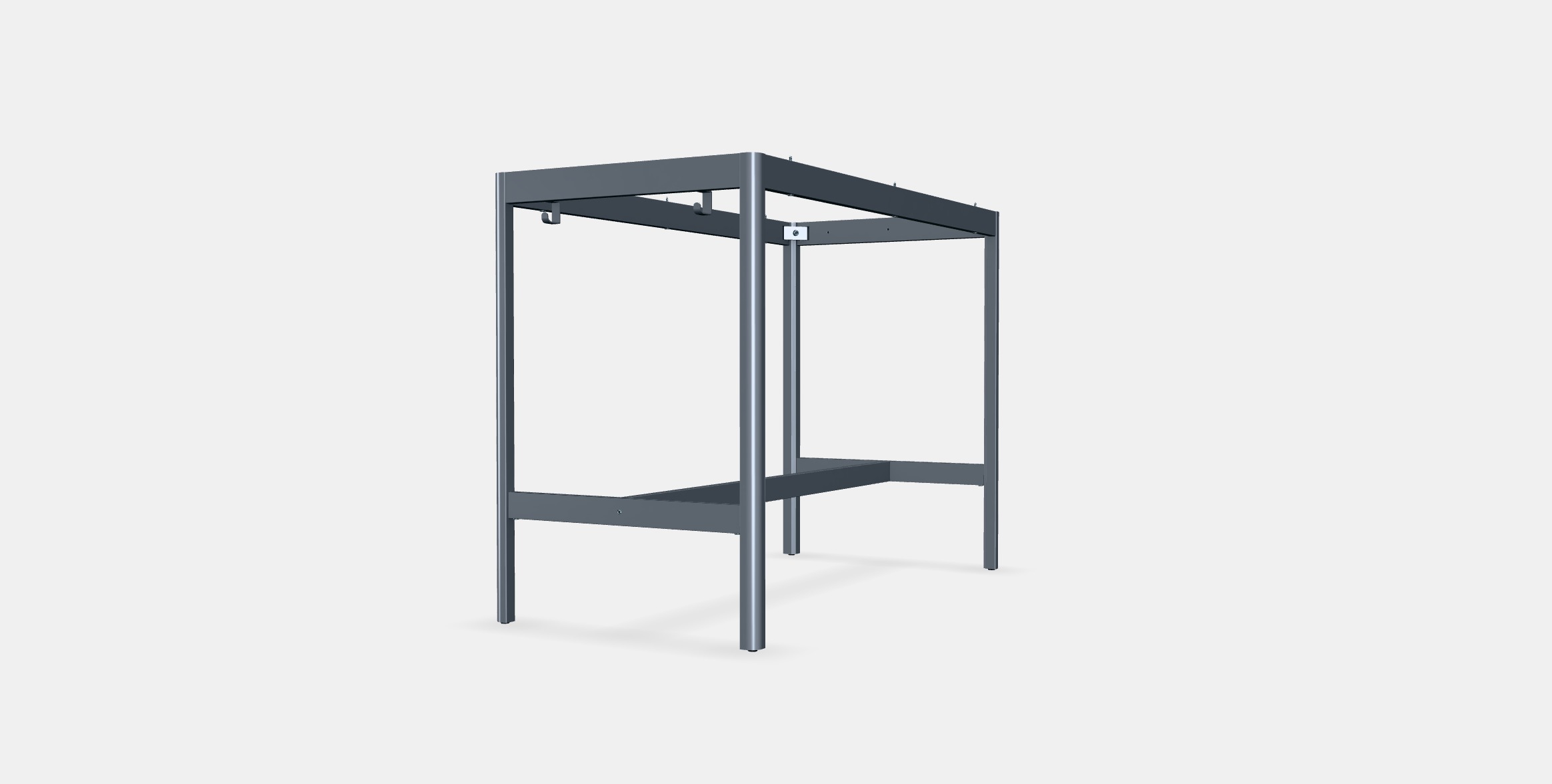 IDASEN Underframe for table top 2 Low-poly 3D model_5