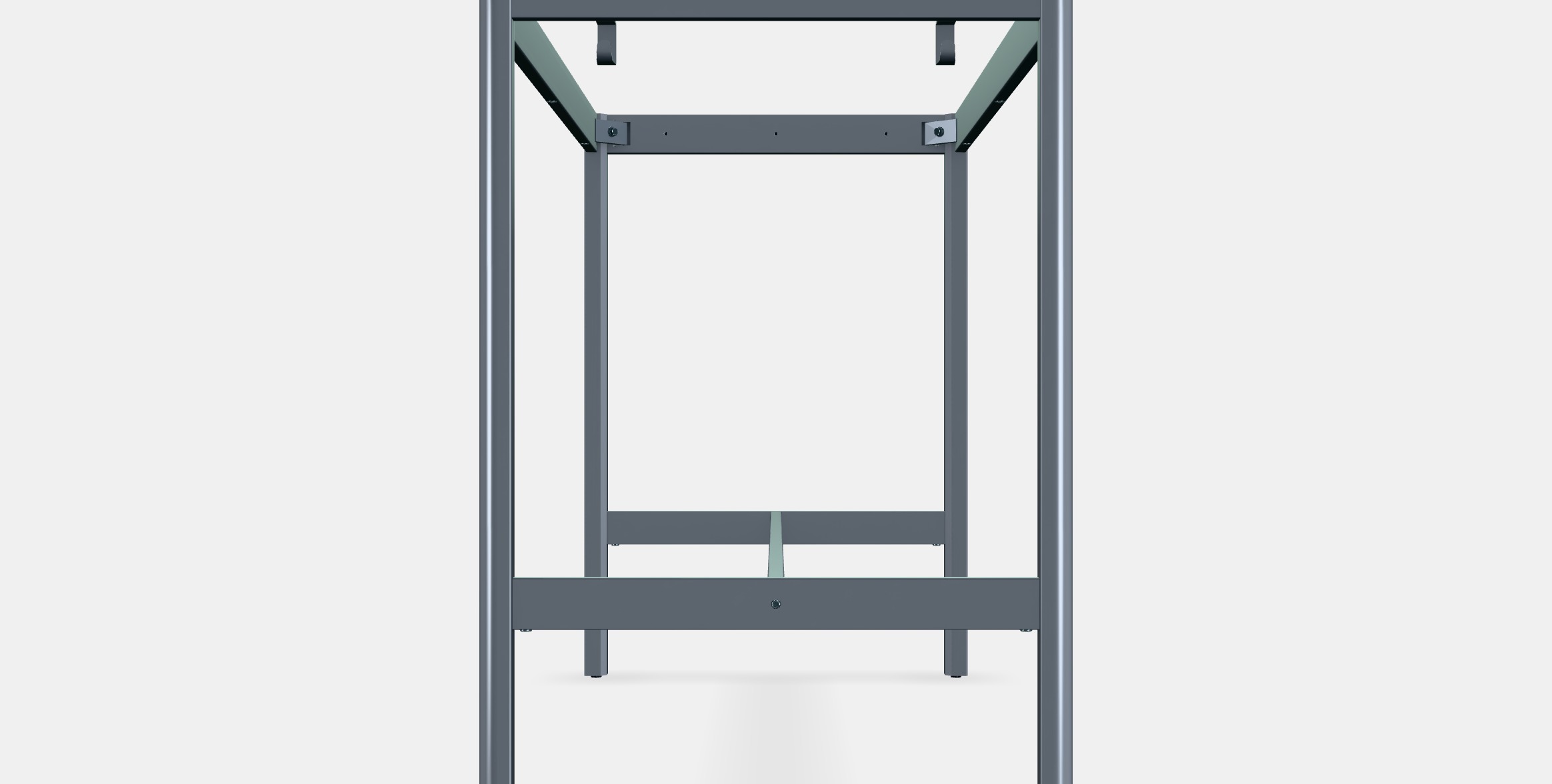 IDASEN Underframe for table top 2 Low-poly 3D model_15