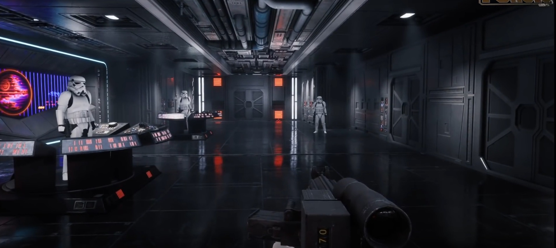 Death Star Wall Panel - I - 1-6 scale Hottoys Free 3D print model_16