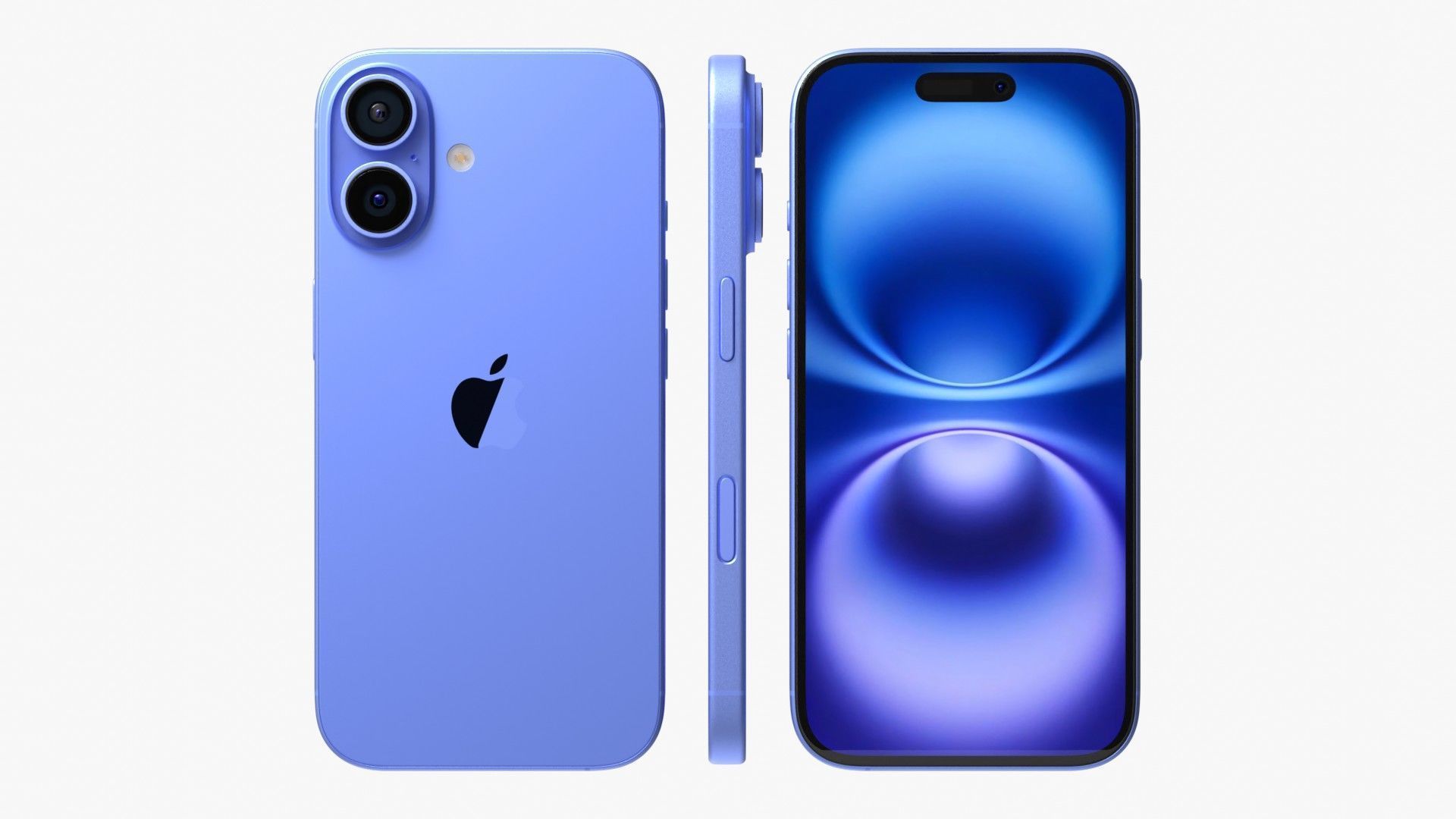 Apple iPhone 16 UltraMarine 3D model_2
