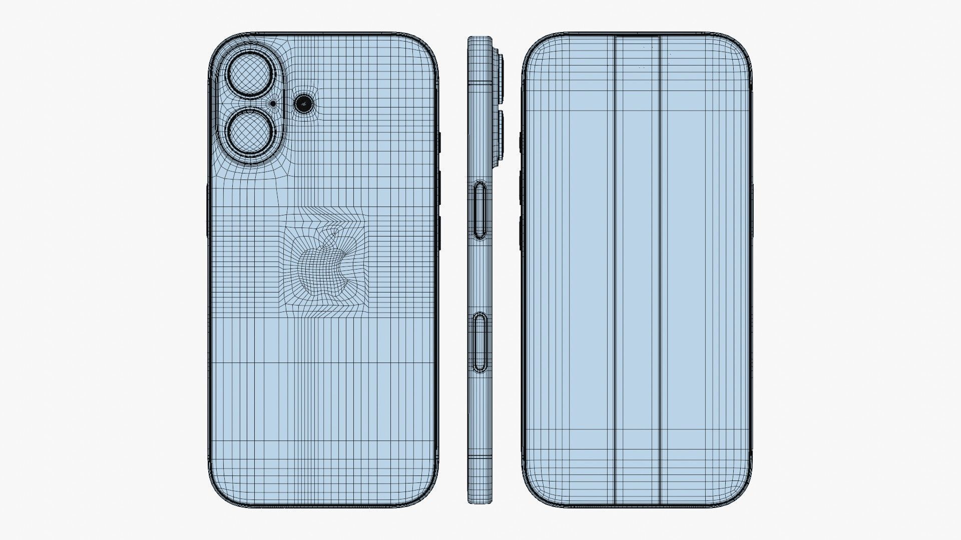 Apple iPhone 16 UltraMarine 3D model_13