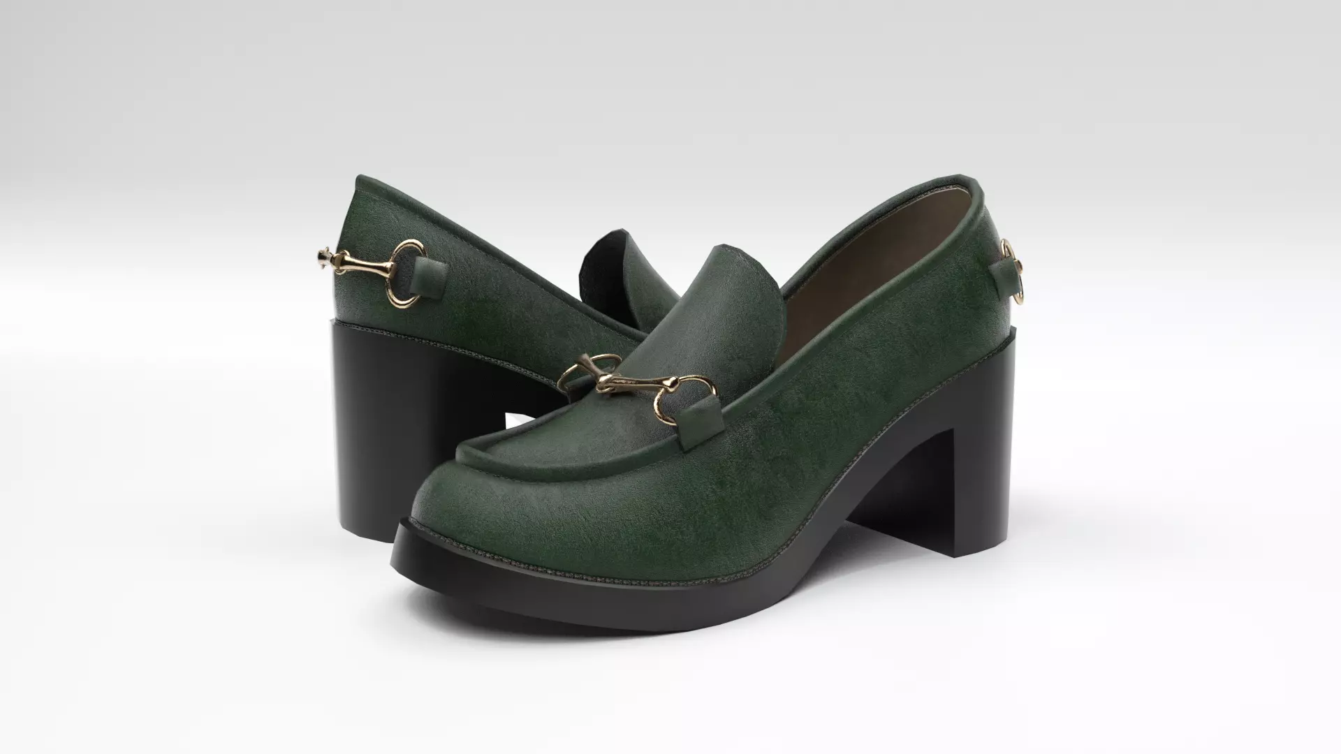 Heels Shoes Low-poly 3D model_0