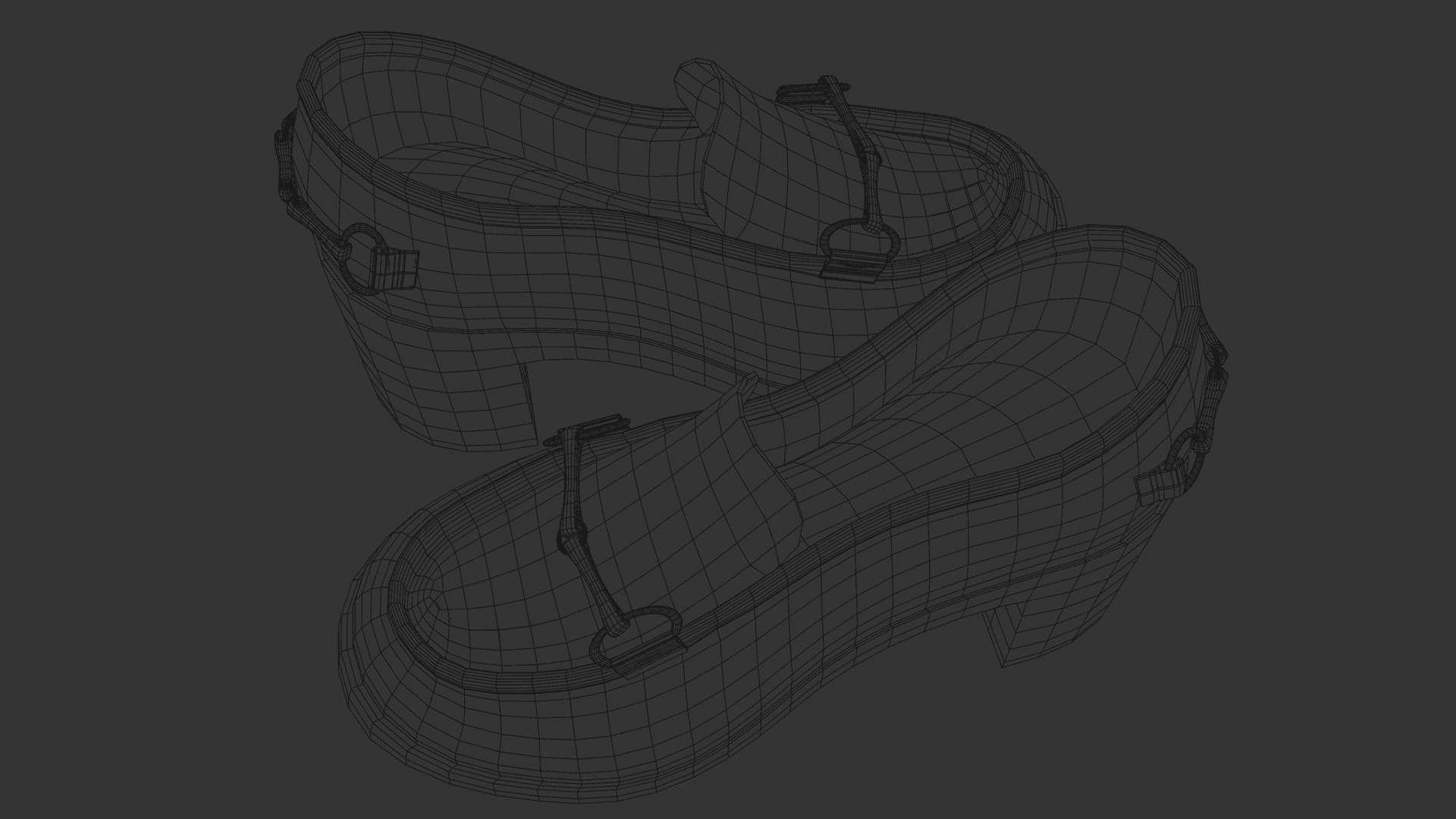 Heels Shoes Low-poly 3D model_8