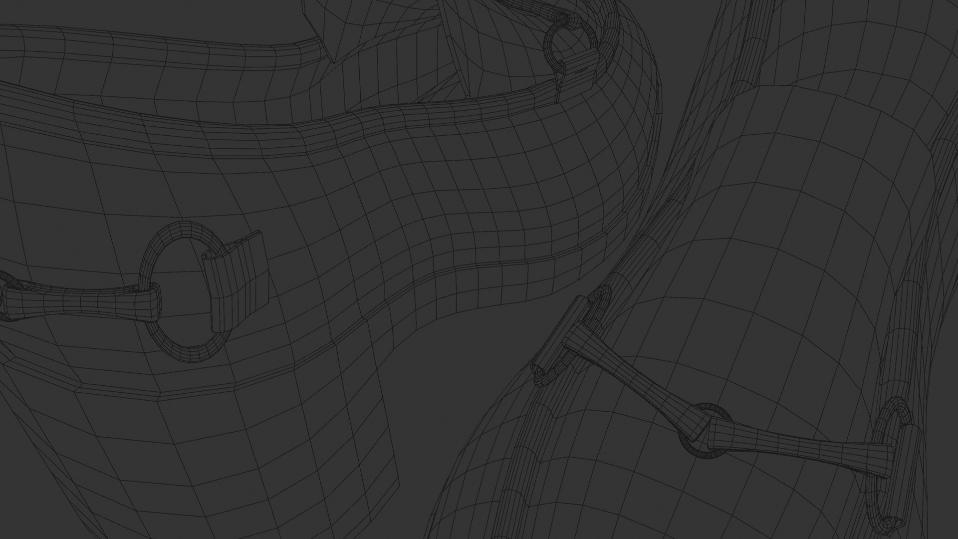 Heels Shoes Low-poly 3D model_10