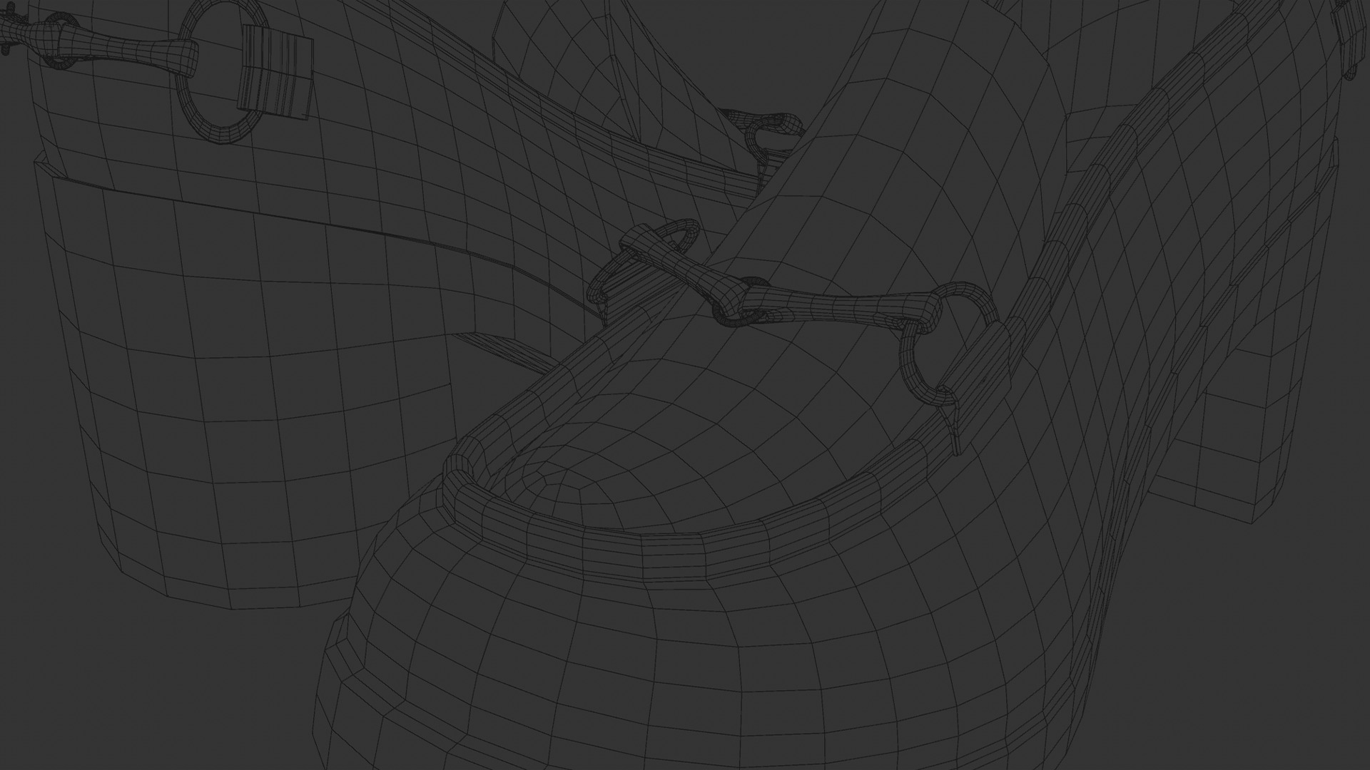 Heels Shoes Low-poly 3D model_7