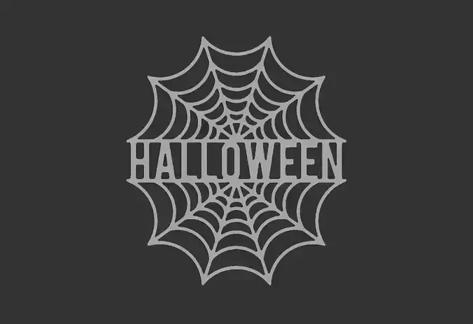 hallowen spider web 3dmodel 
