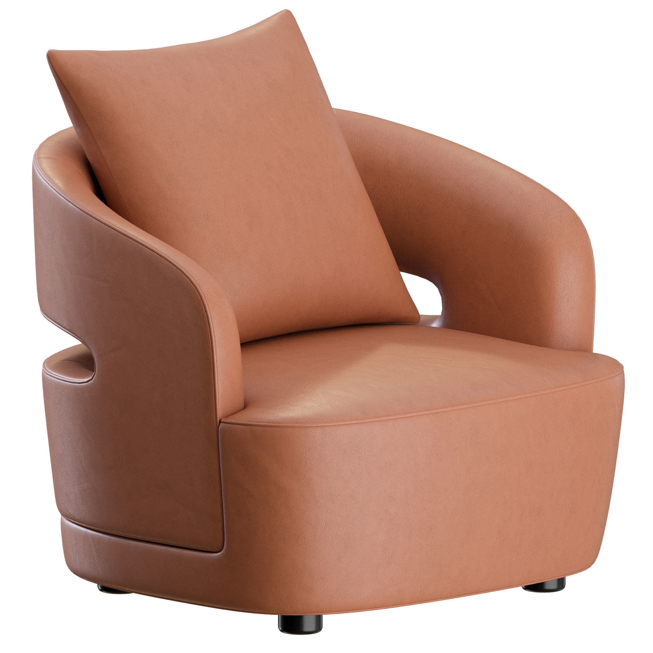 Lucio Armchair  3D model_2