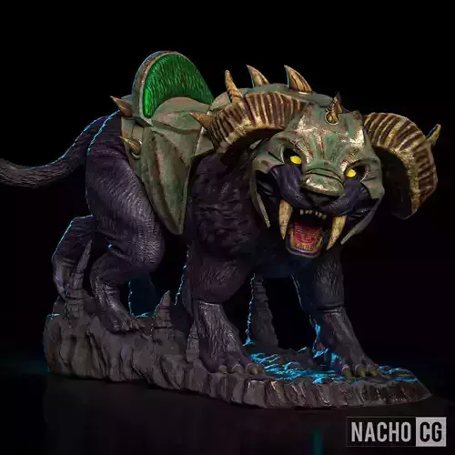Fan Art - Panthor from Motu - Statue standalone 3D print model
