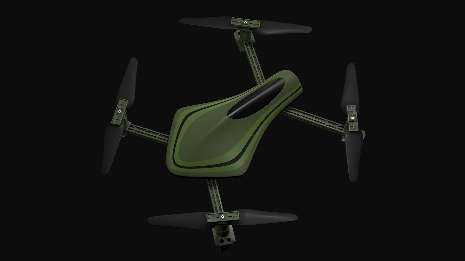 Quadcopter drone v1 3D model_4