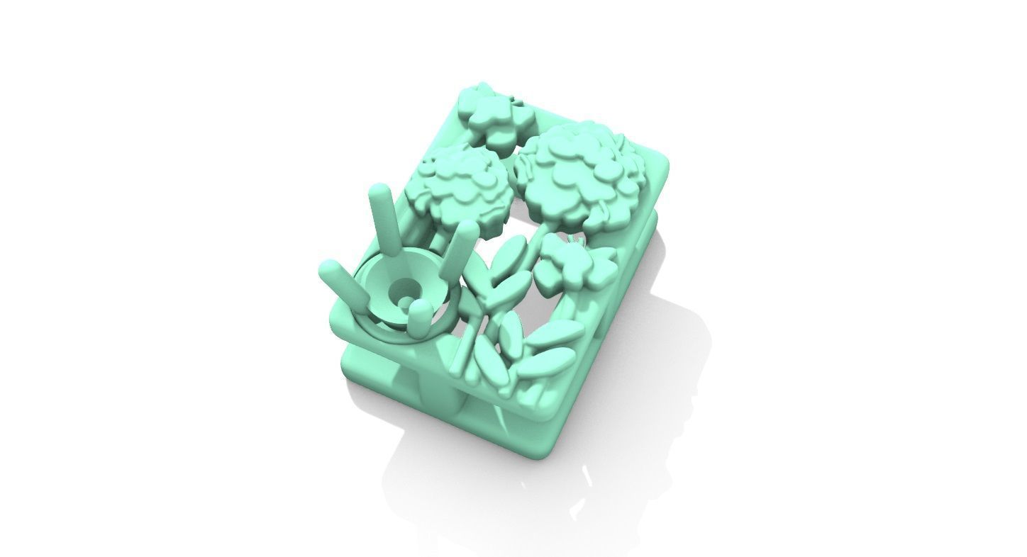 Birthflower Box Pendant October 3D print model_11