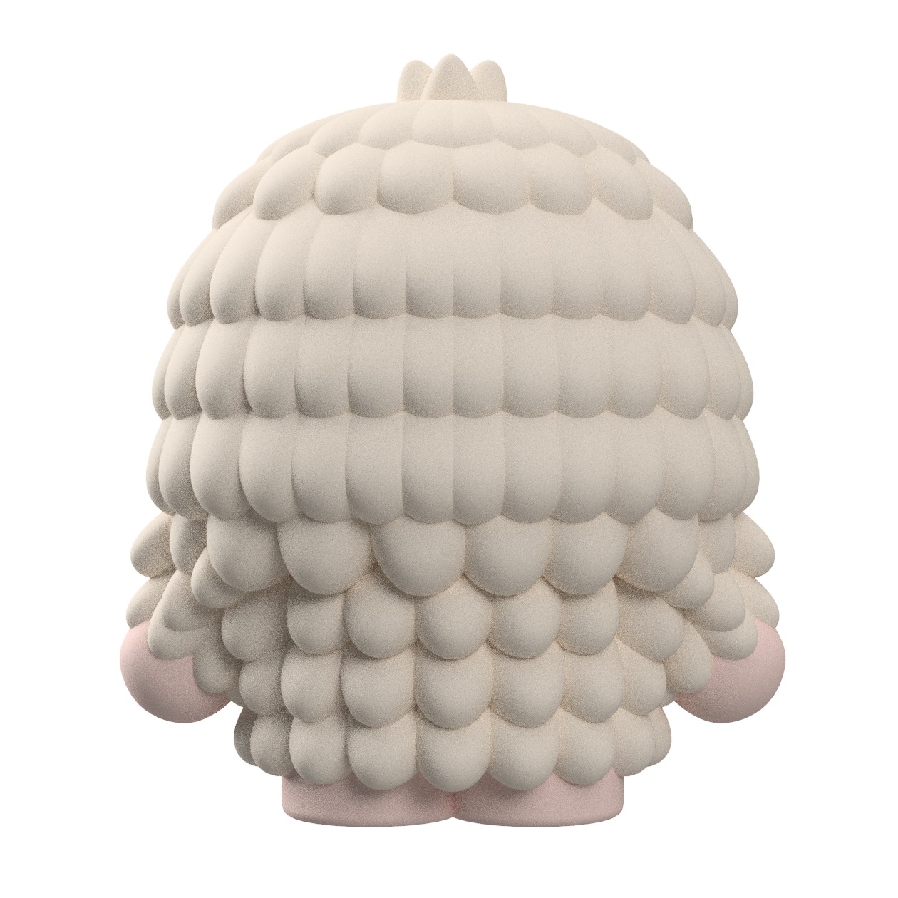 Customizable Snowball the Yeti Art Toy Figure 3D print model_4