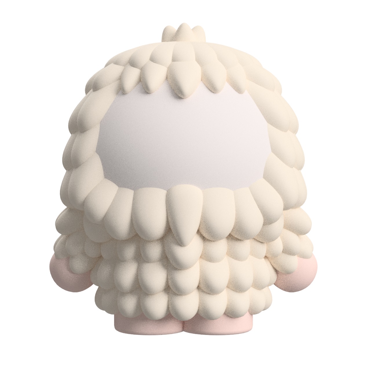 Customizable Snowball the Yeti Art Toy Figure 3D print model_5
