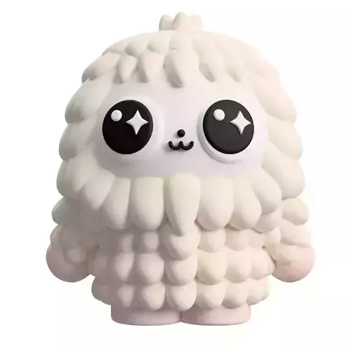 Customizable Snowball the Yeti Art Toy Figure