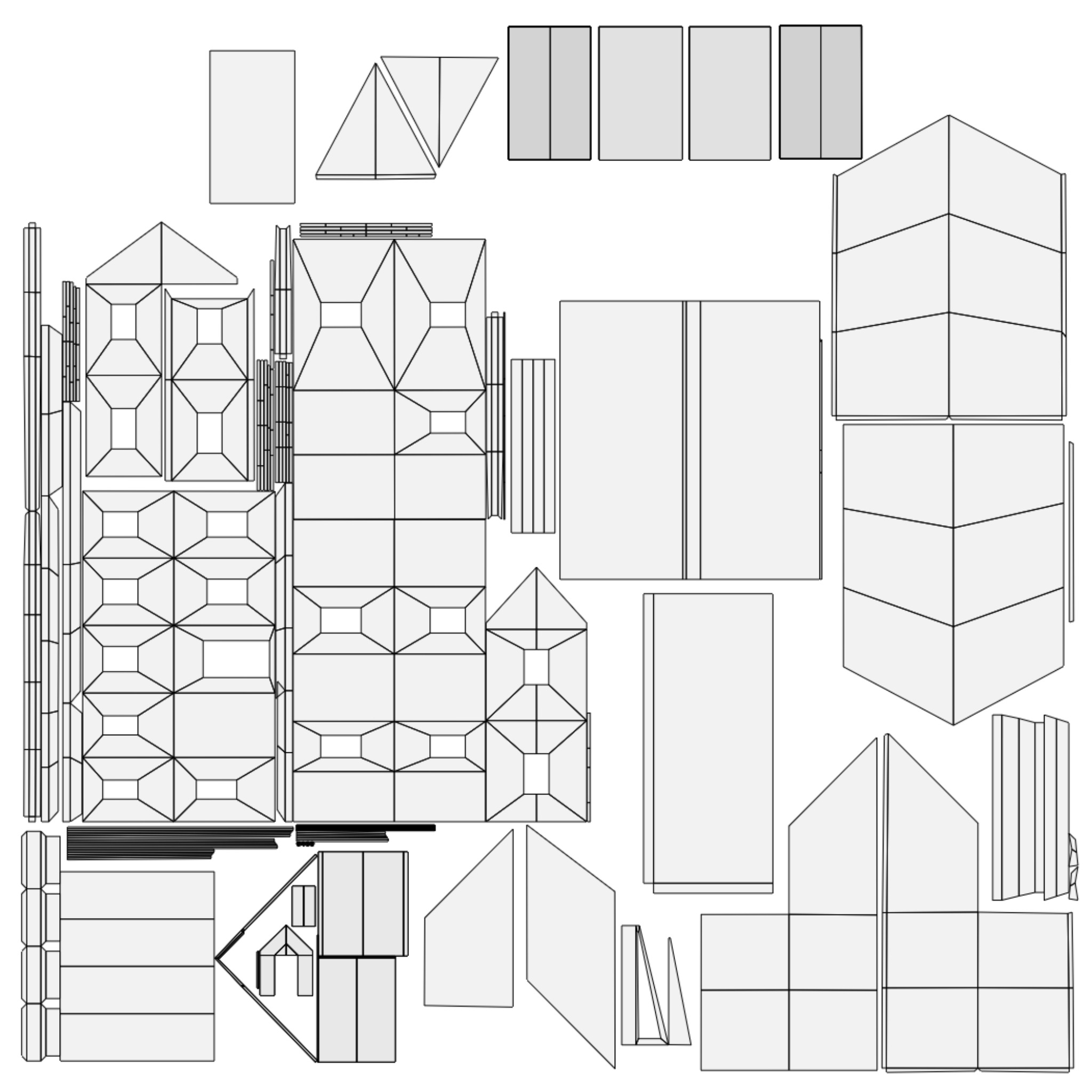 Suburban Building 2 Low-poly 3D model_13