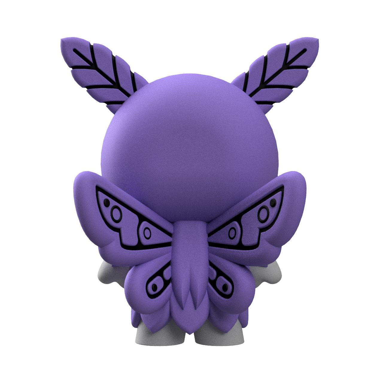 Mothman Cryptid Art Toy Art Toy Figure 3D print model_4