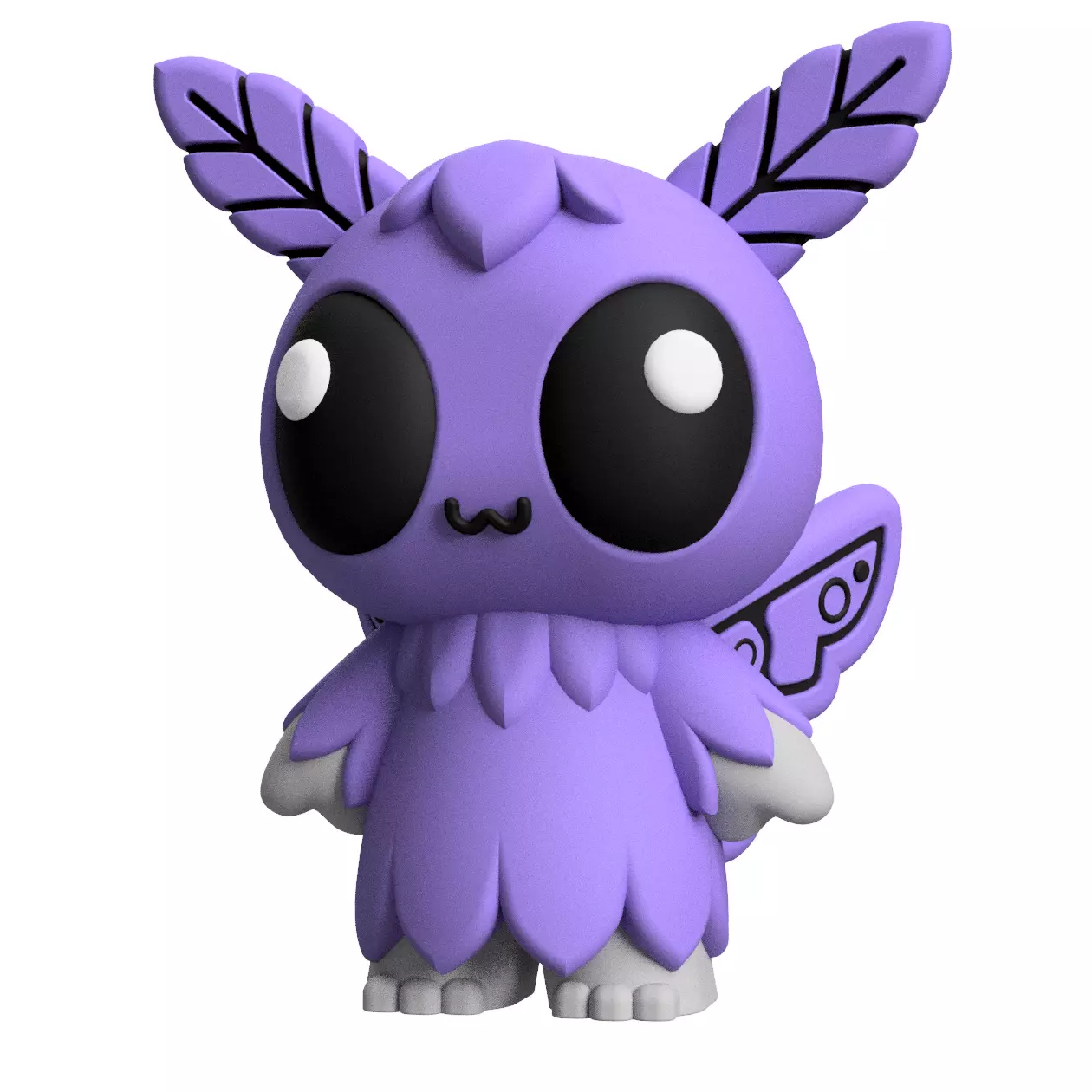 Mothman Cryptid Art Toy Art Toy Figure 3D print model_0