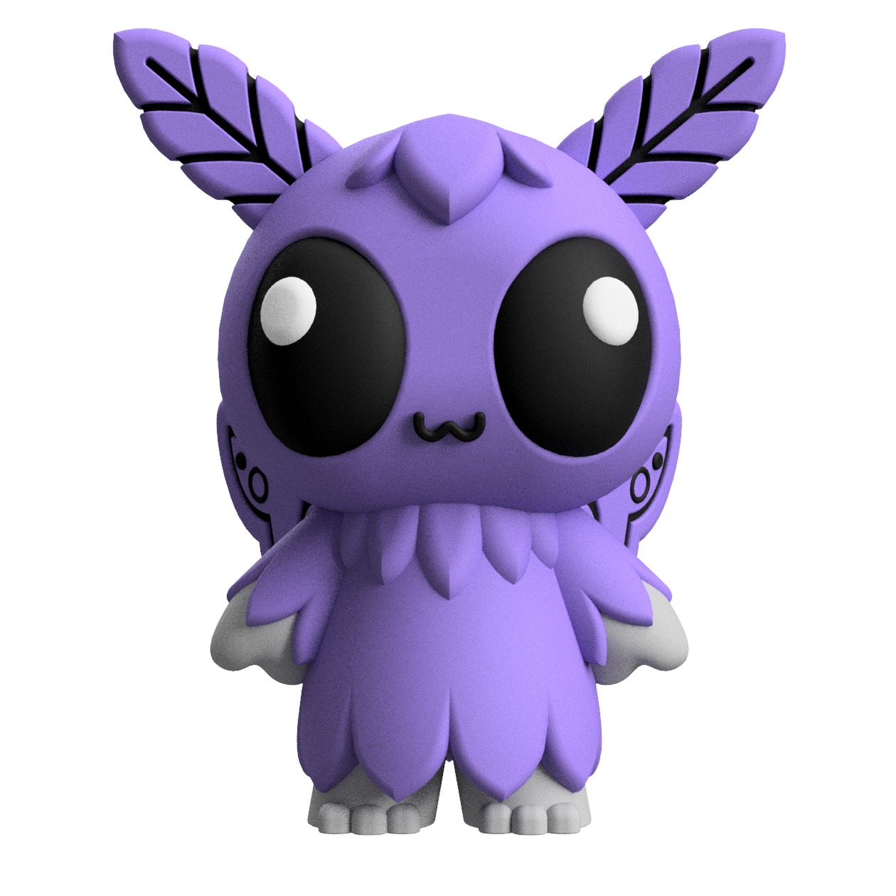 Mothman Cryptid Art Toy Art Toy Figure 3D print model_1