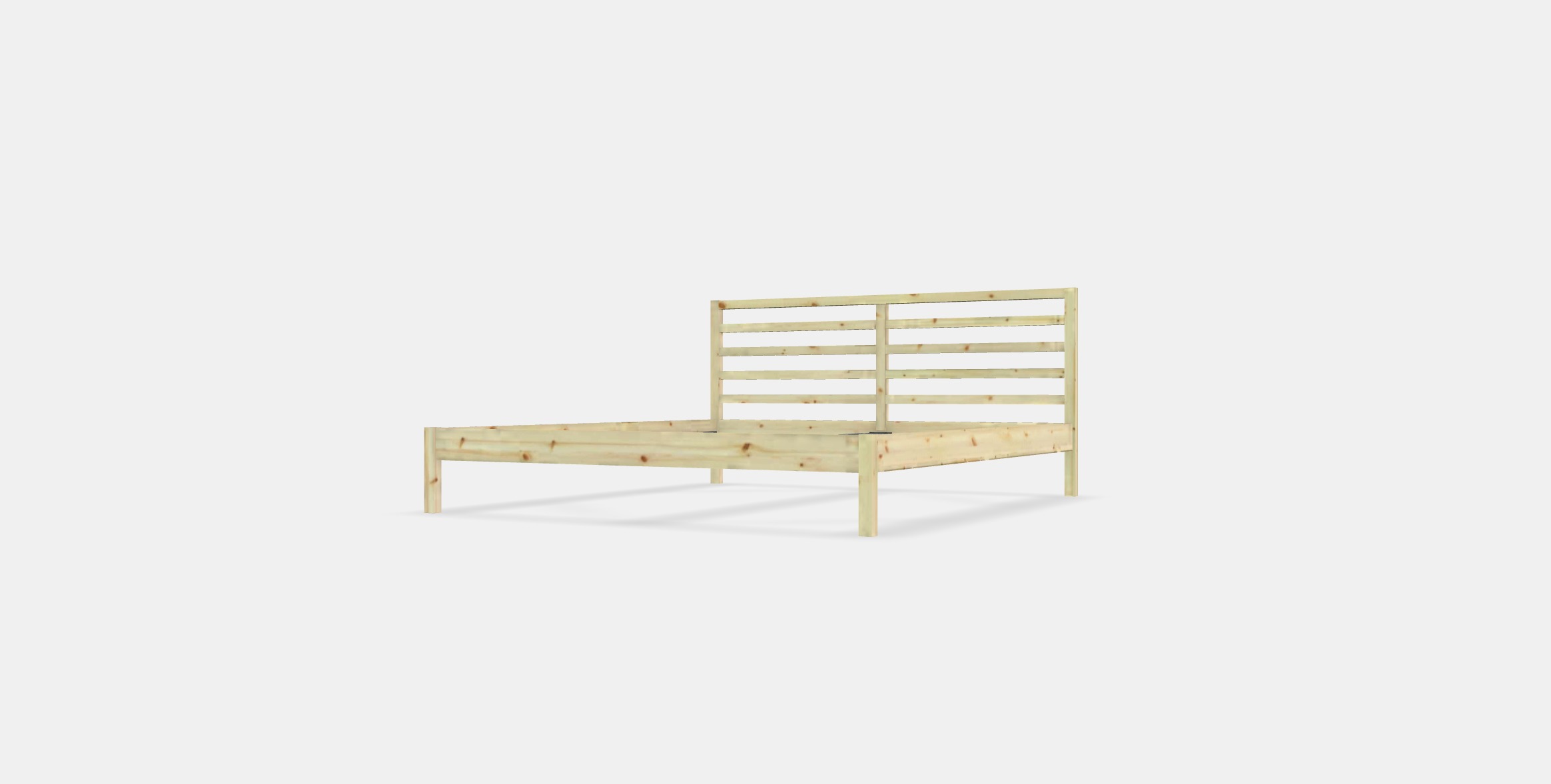 TARVA Bed frame Low-poly 3D model_12
