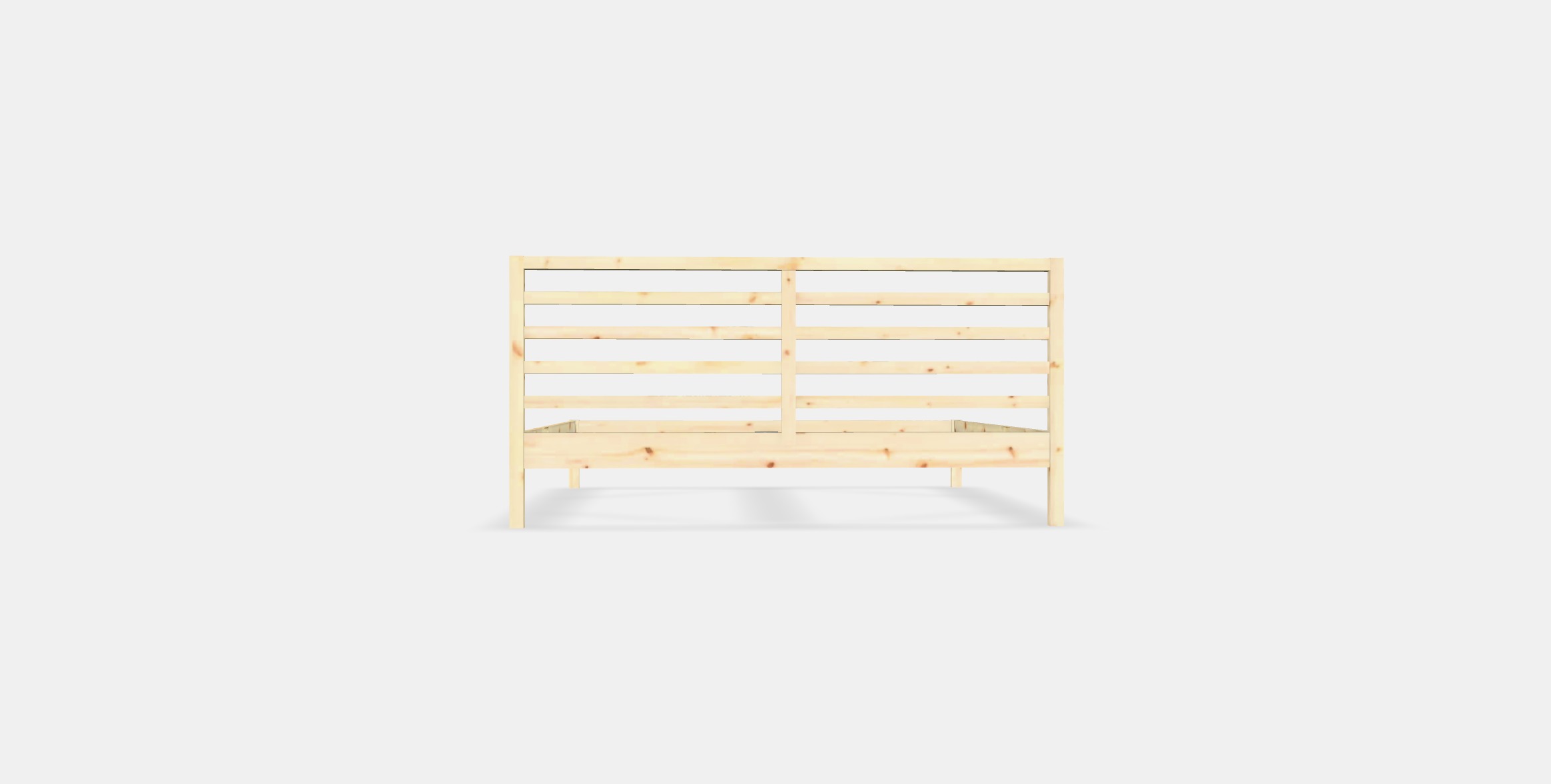 TARVA Bed frame Low-poly 3D model_14