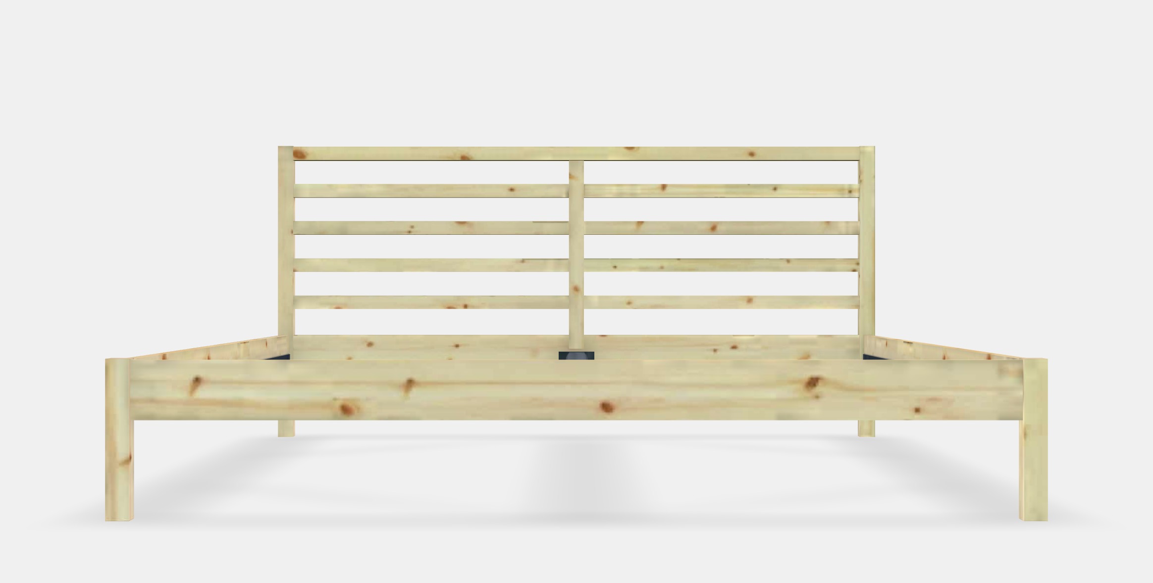 TARVA Bed frame Low-poly 3D model_11