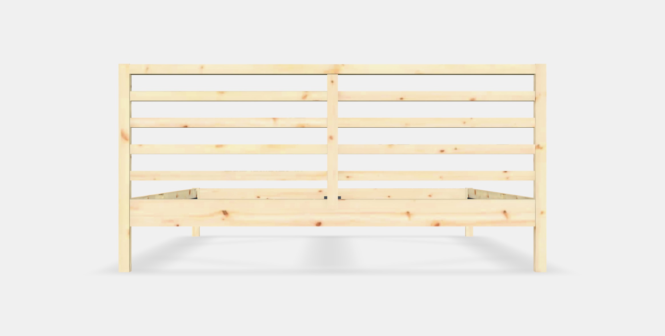 TARVA Bed frame Low-poly 3D model_15