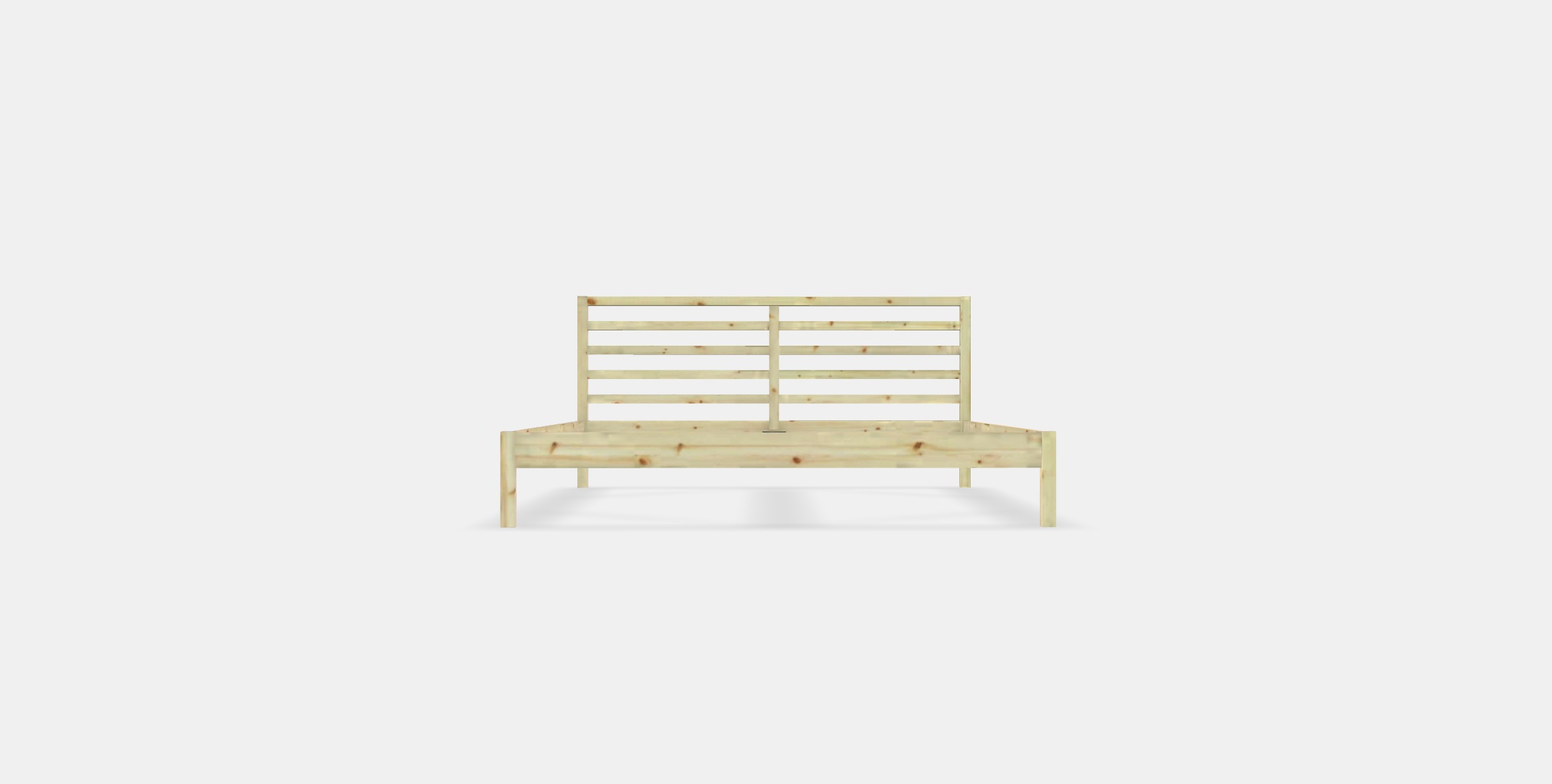 TARVA Bed frame Low-poly 3D model_10