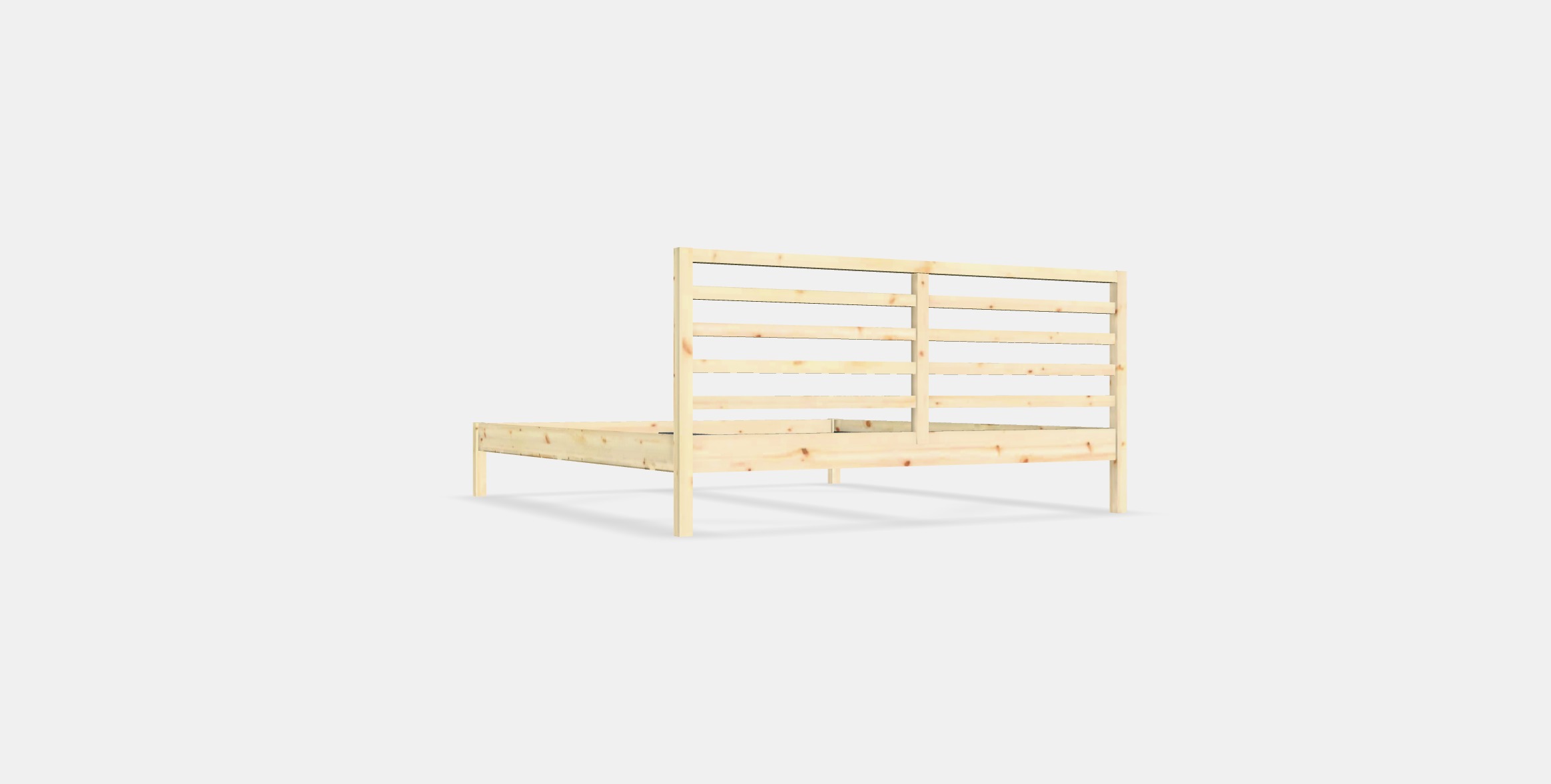 TARVA Bed frame Low-poly 3D model_16