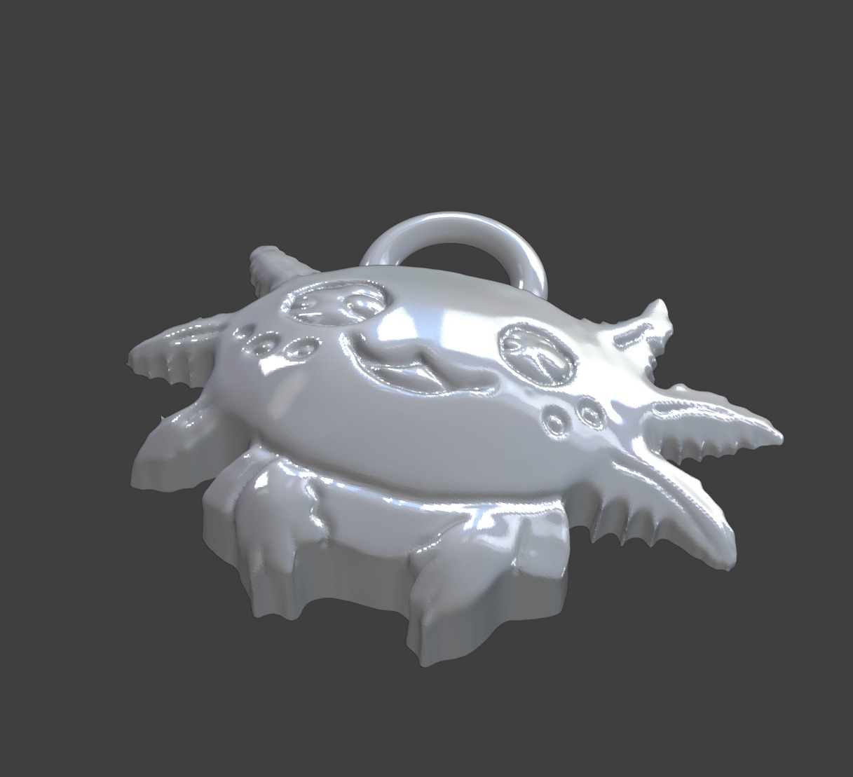 Axolotl Extra Cute 3D print model_4