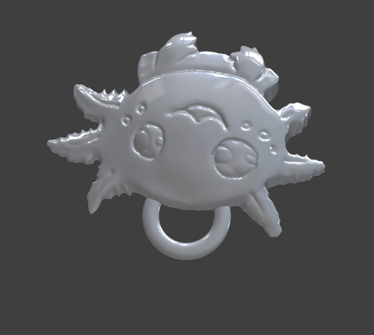 Axolotl Extra Cute 3D print model_8