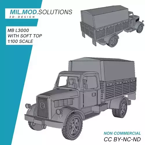 Mercedes Benz L 3000 mit Verdeck WW2