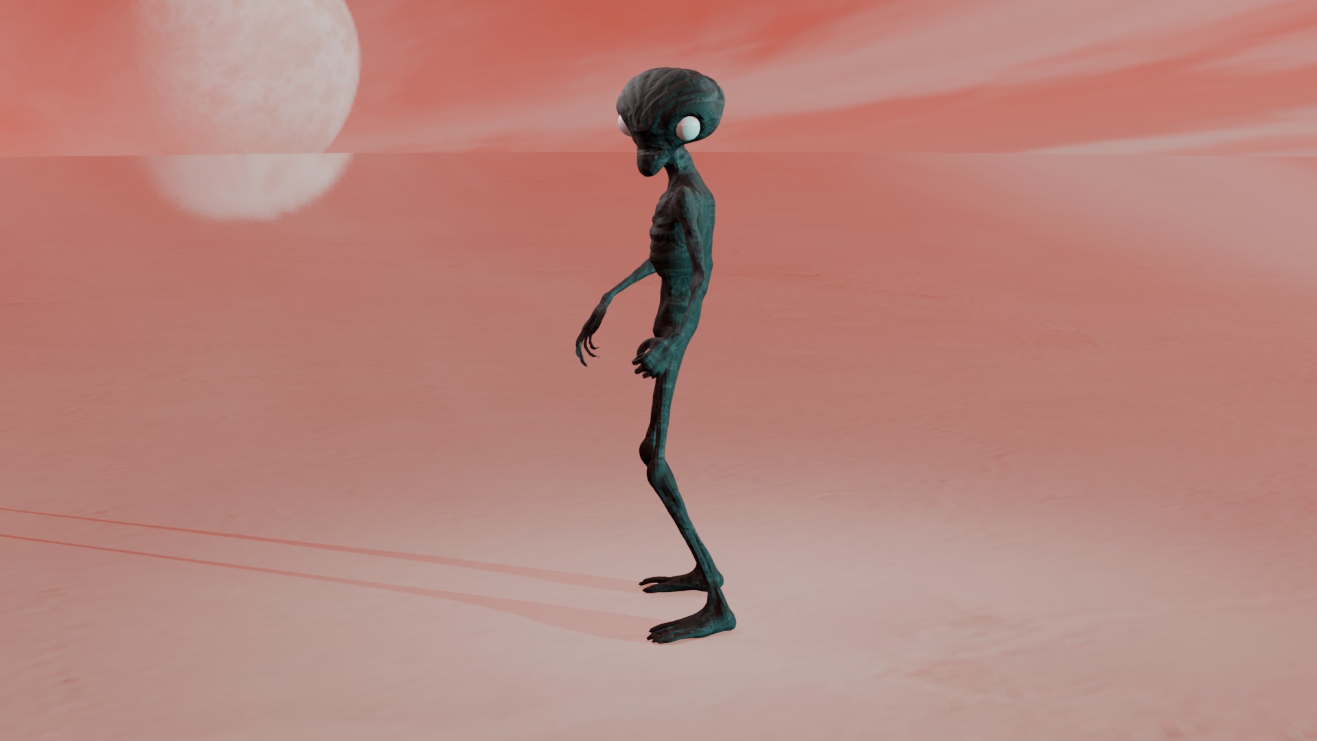 Authentic Low-Poly 3D Model of a 6-Foot Alien Low-poly 3D model_4