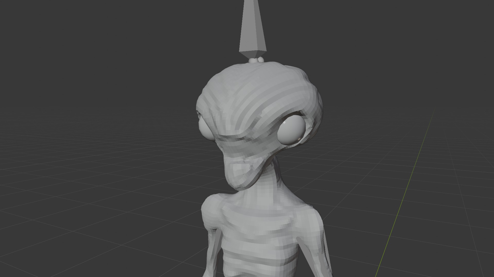 Authentic Low-Poly 3D Model of a 6-Foot Alien Low-poly 3D model_8