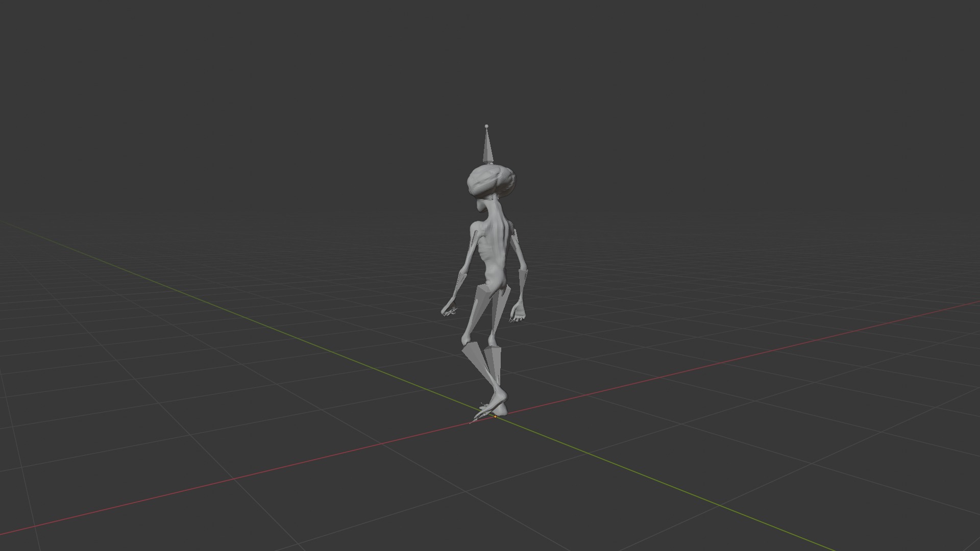 Authentic Low-Poly 3D Model of a 6-Foot Alien Low-poly 3D model_7