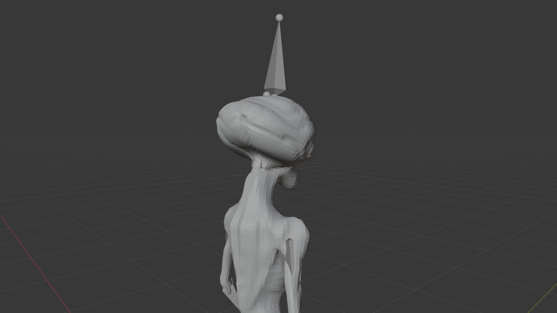 Authentic Low-Poly 3D Model of a 6-Foot Alien Low-poly 3D model_9
