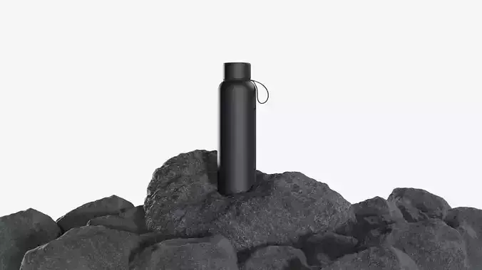 Tumbler Bottle Black Stainless Steel