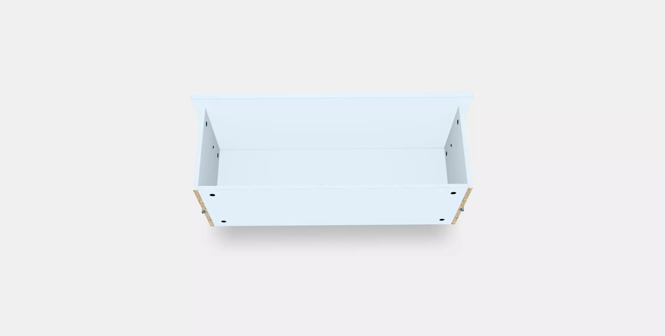 BILLY Drawer Low-poly 3D model_0