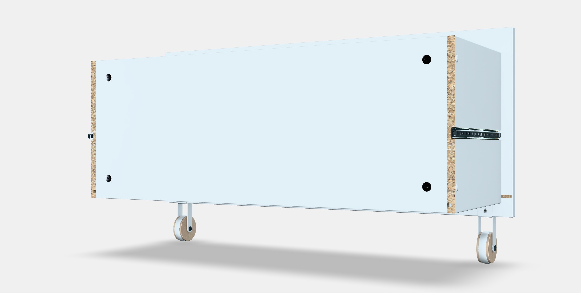 BILLY Drawer Low-poly 3D model_7