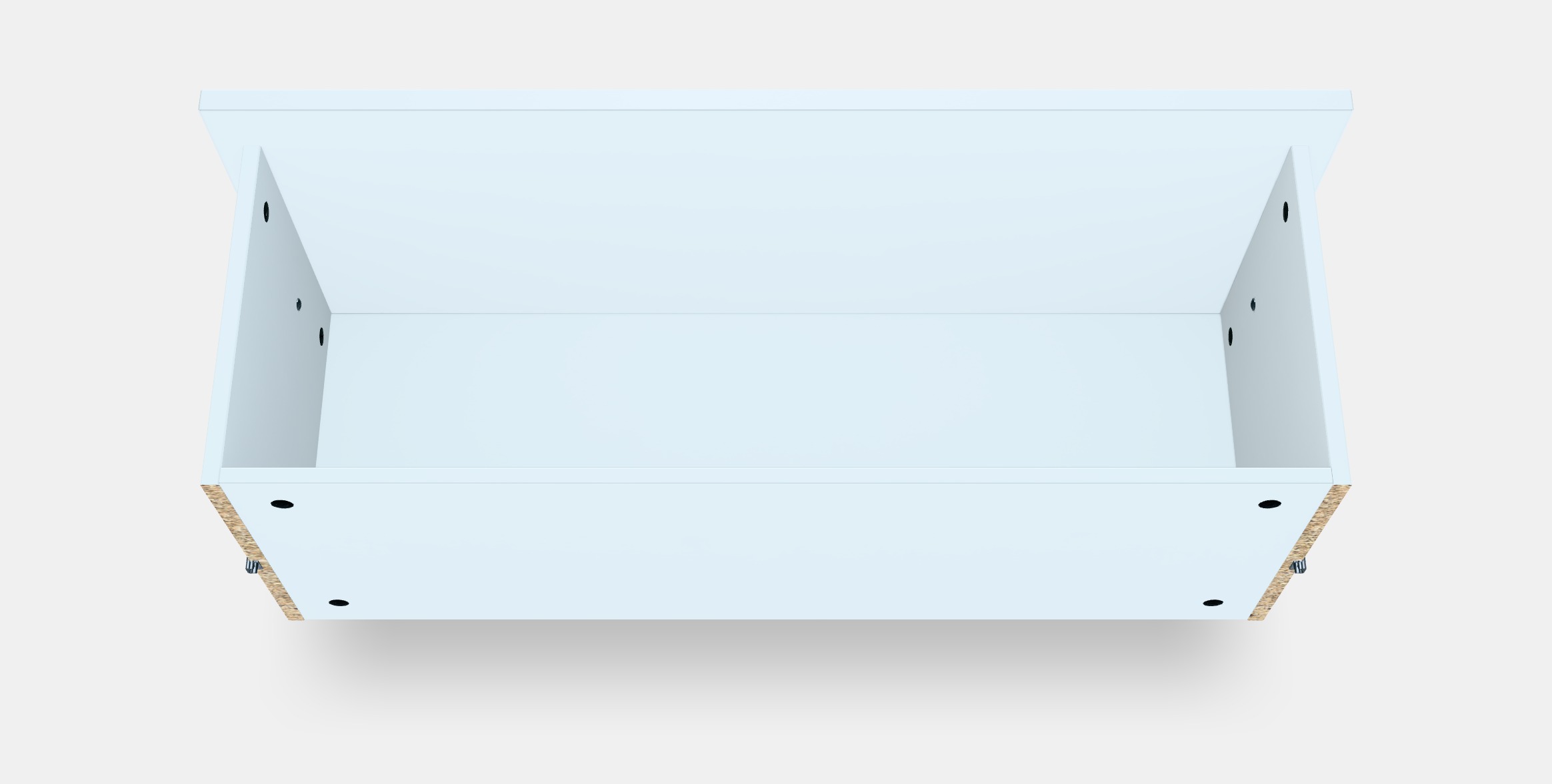 BILLY Drawer Low-poly 3D model_4