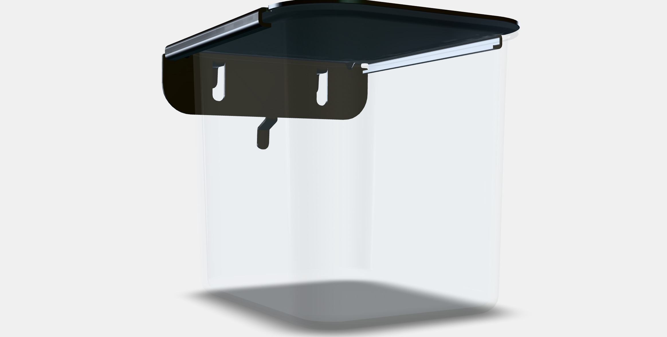 SKADIS Container with lid Low-poly 3D model_9