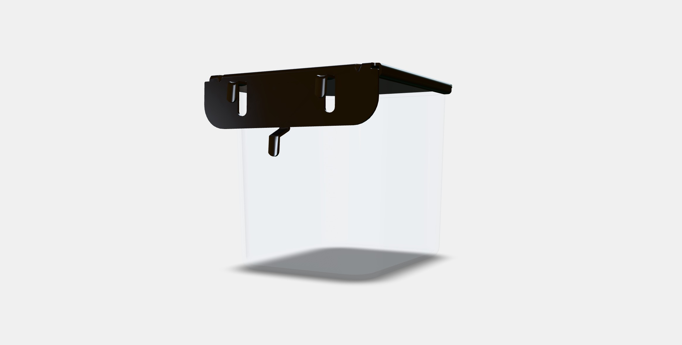 SKADIS Container with lid Low-poly 3D model_5