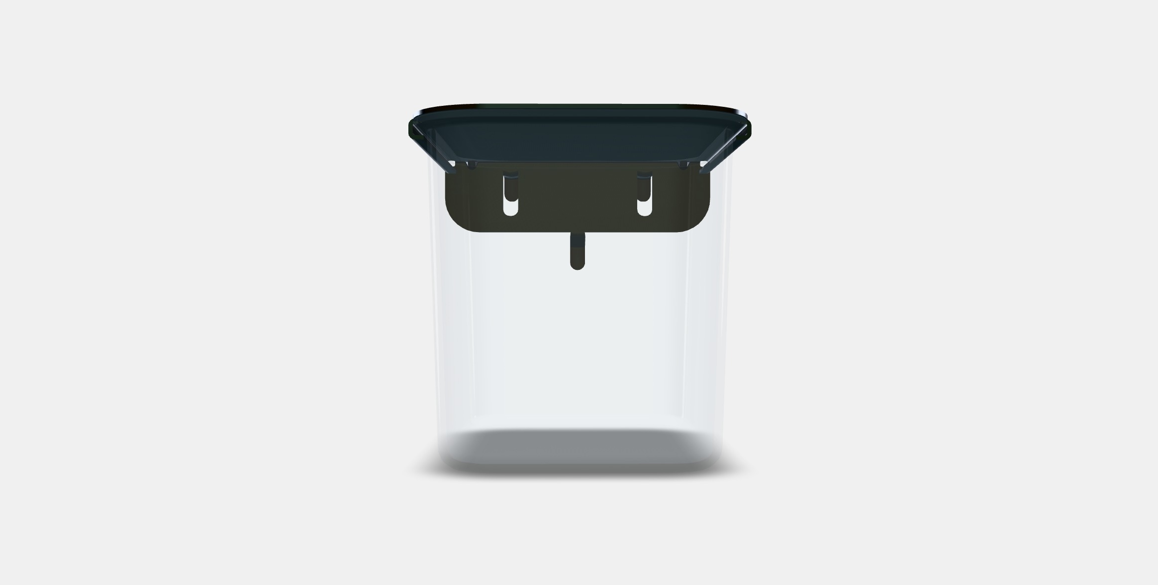 SKADIS Container with lid Low-poly 3D model_10