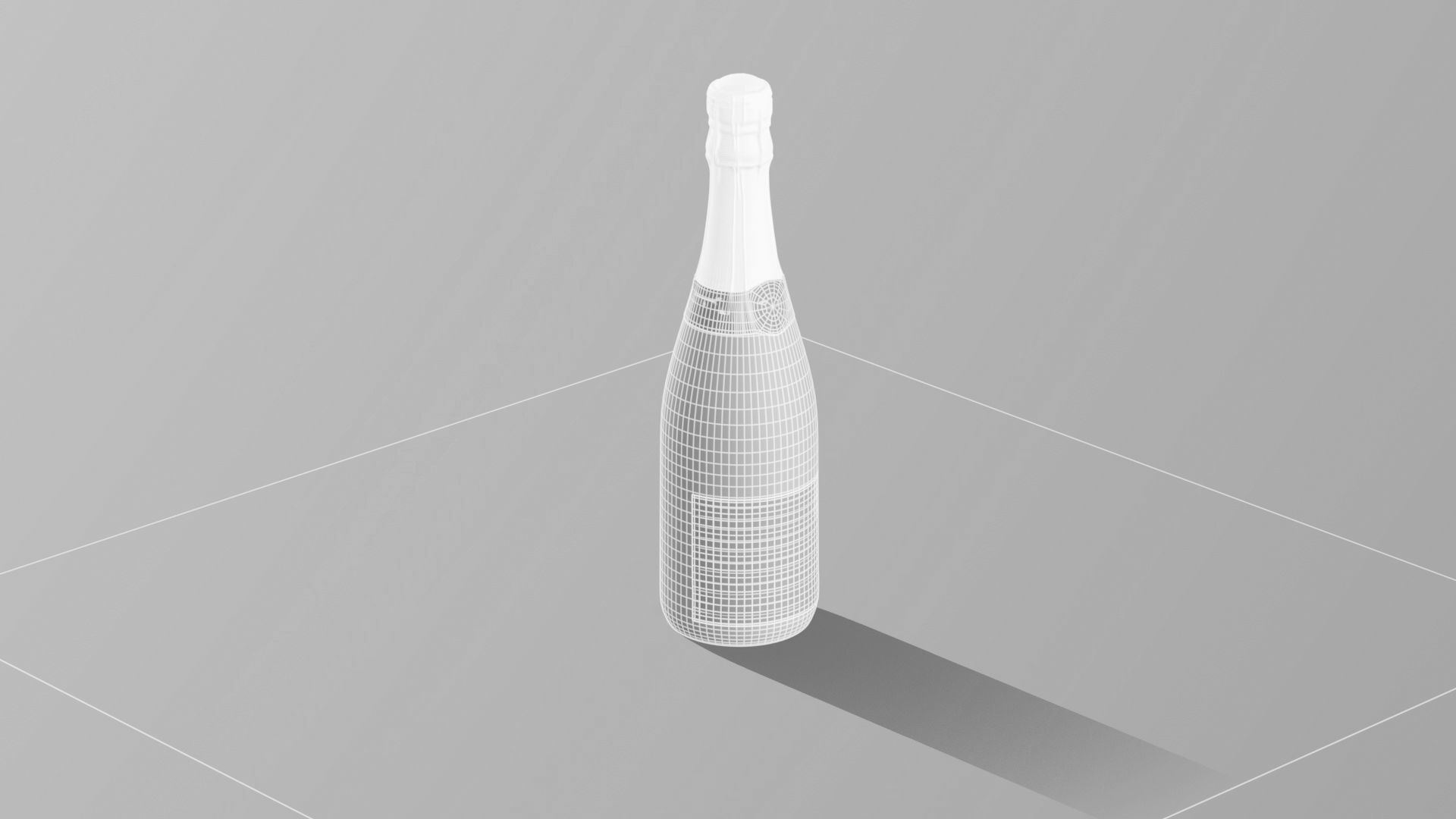 Champagne Bottle 3D model_21
