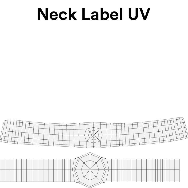 Champagne Bottle 3D model_13