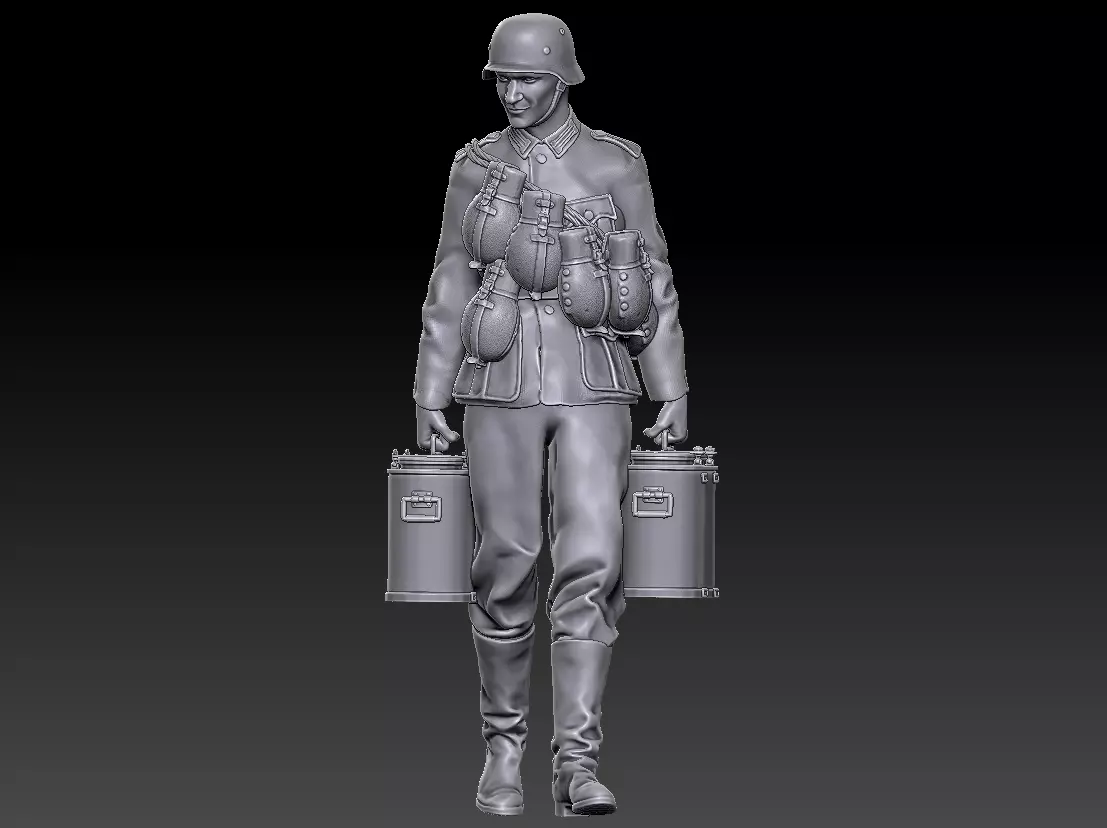 ww2 ger supply soldier2 1-35 3D print model_0