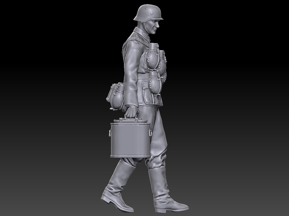 ww2 ger supply soldier2 1-35 3D print model_2