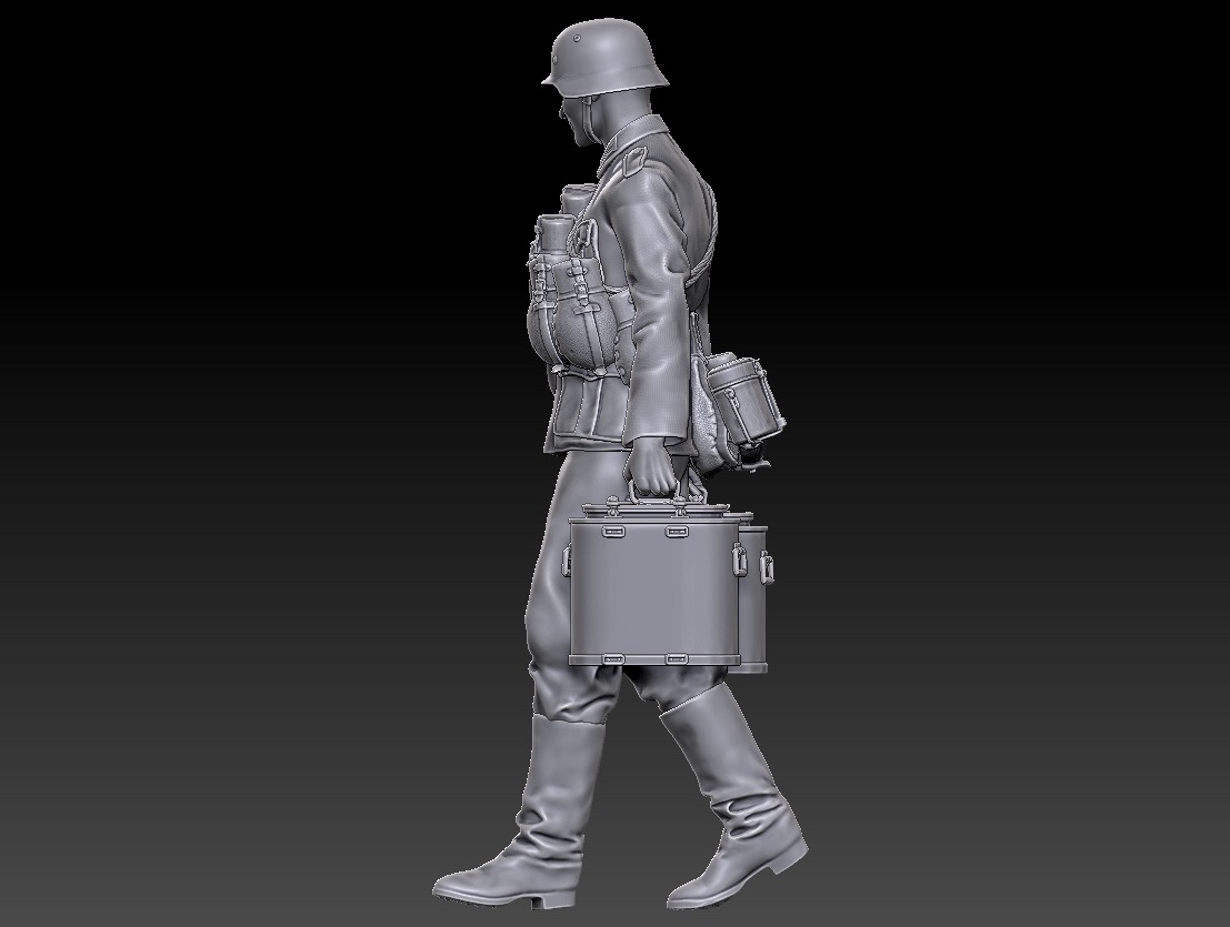 ww2 ger supply soldier2 1-35 3D print model_1