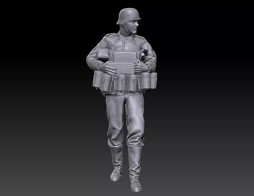 ww2 ger supply soldier1 1-35 3D print model