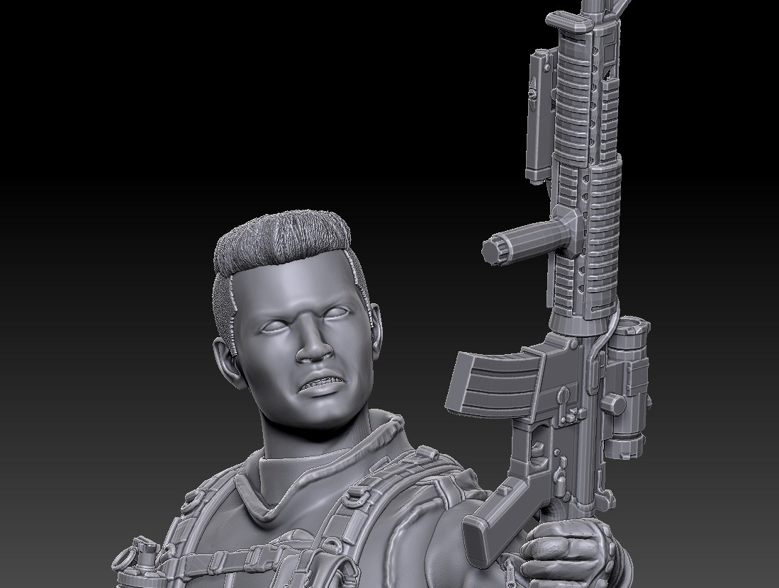 US Sniper Team -Diorama 1-35 3D print model_12