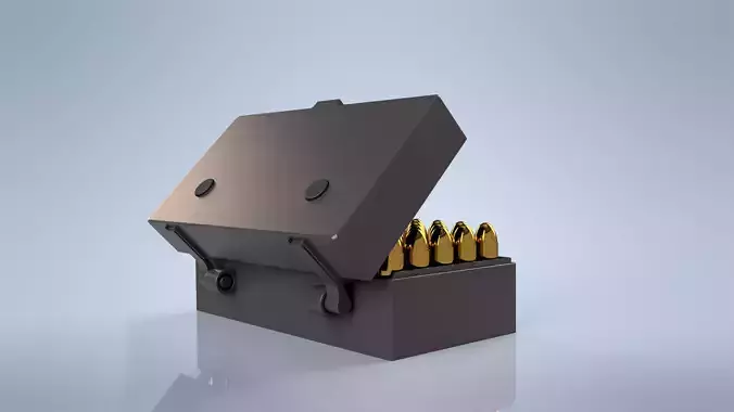 Printable Ammunition box 357 Mag  50r with Storage pins